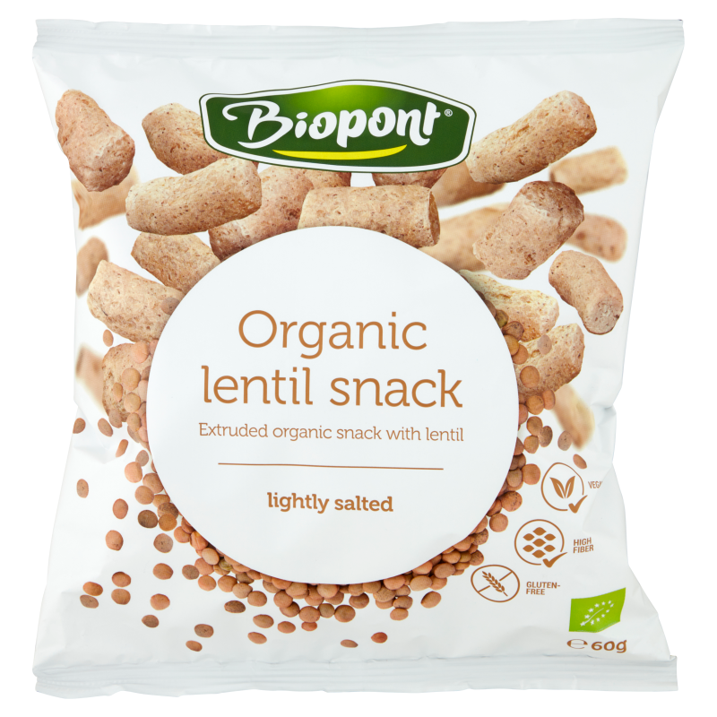 Organic Extruded Lentil Snack Lightly Salted