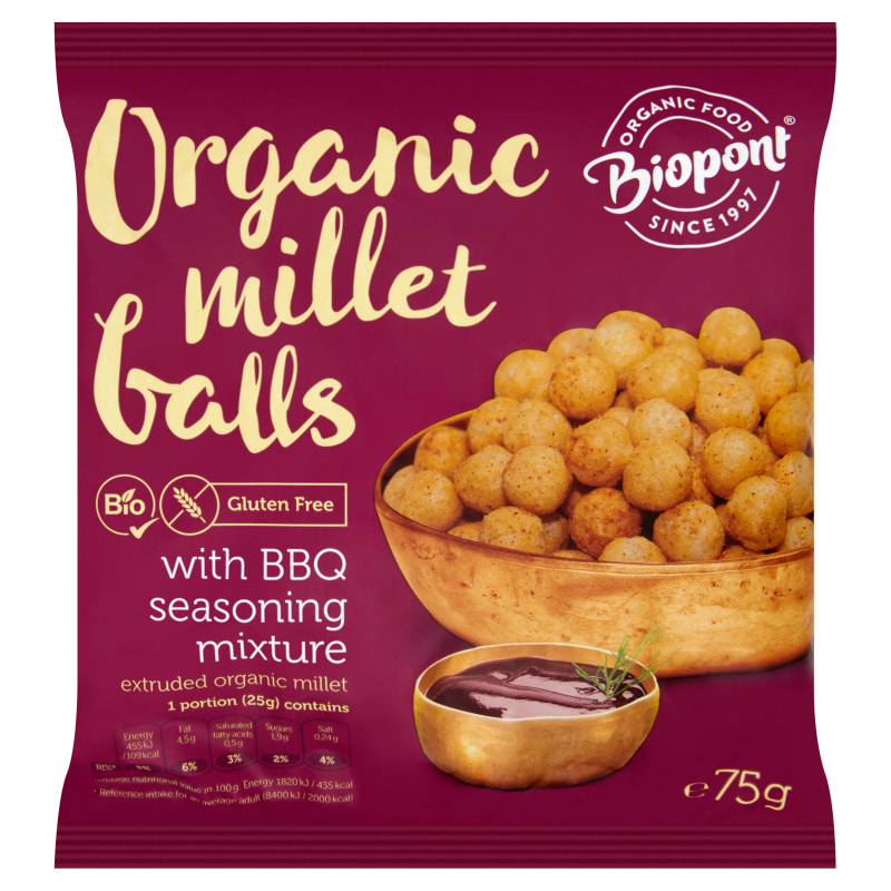 Organic Millet balls with BBQ Seasoning Mixture