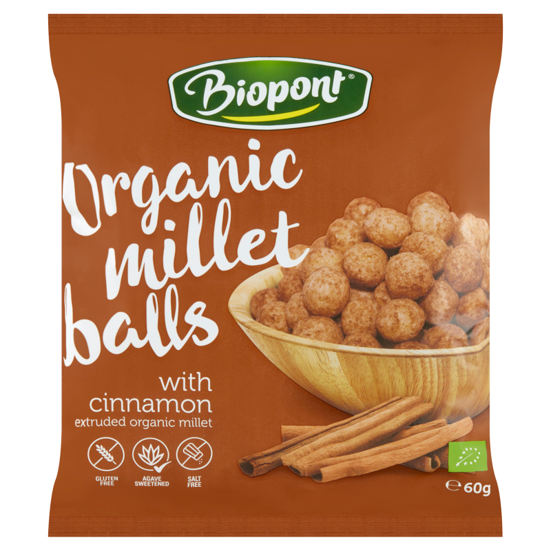 Organic Millet balls with cinnamon