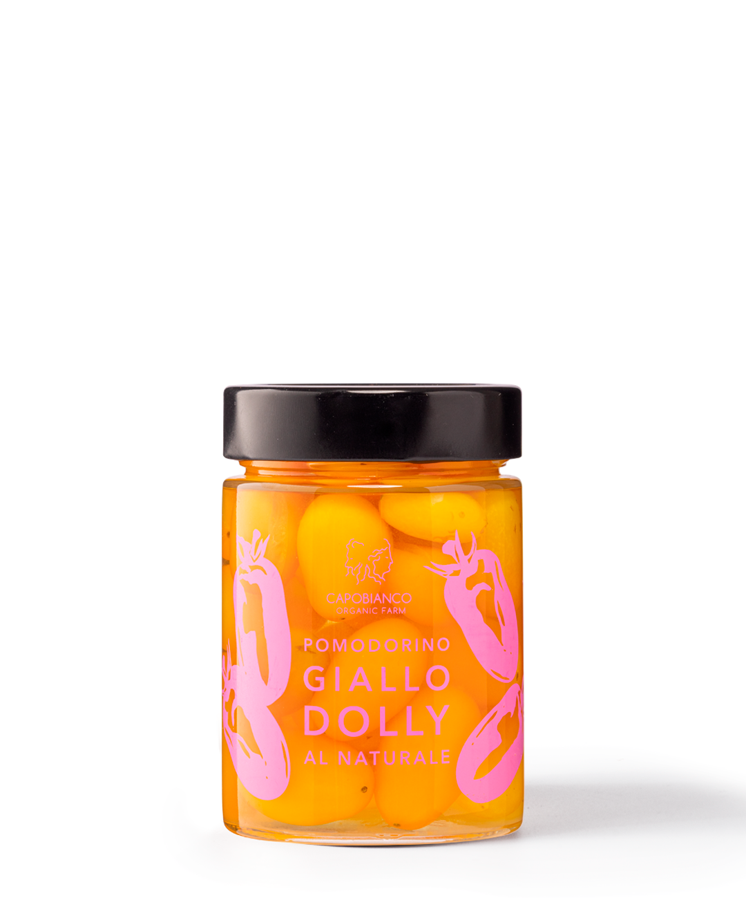 Organic Yellow Tomato in water and salt