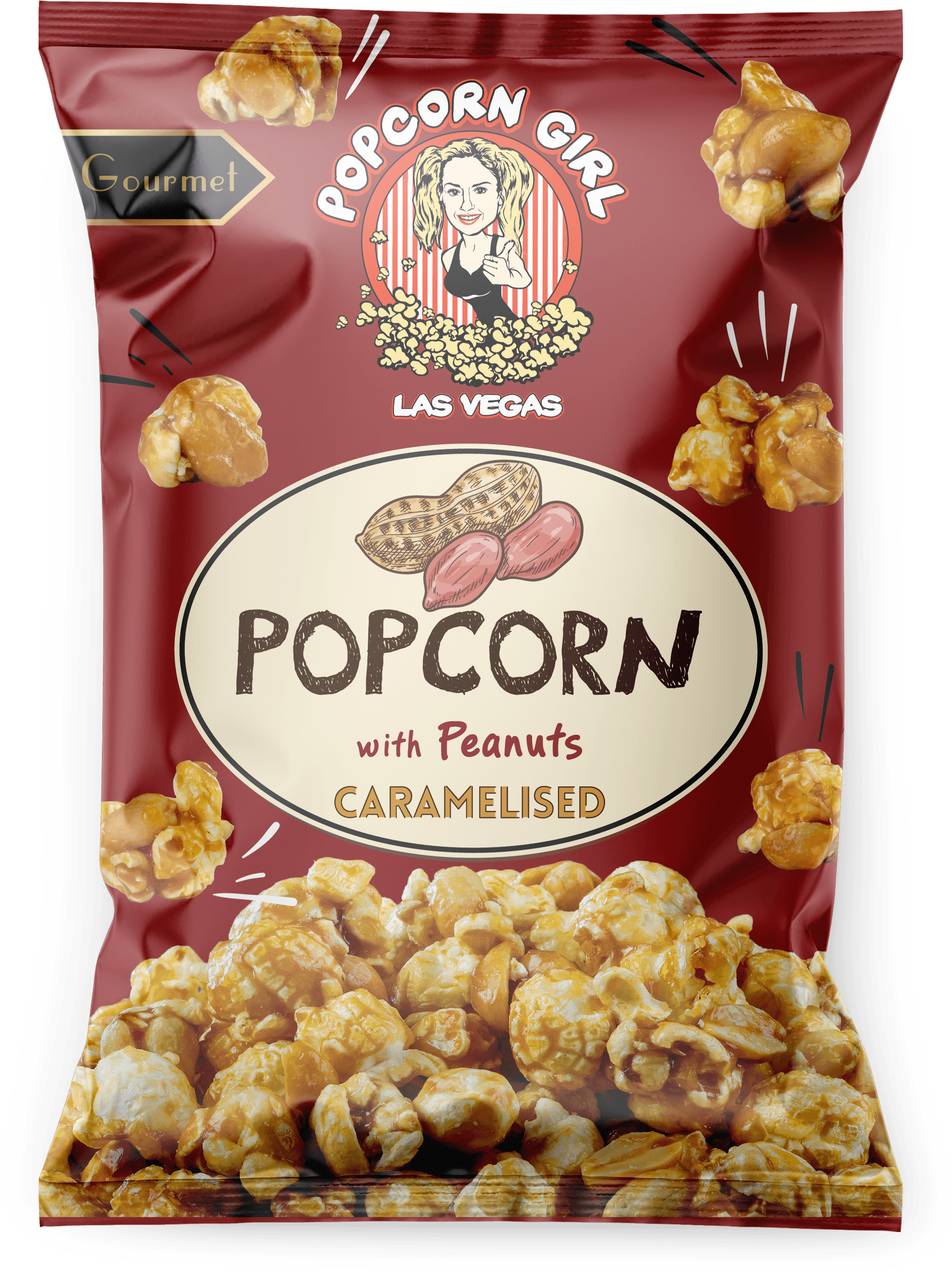 Popcorn Caramelised - Peanuts