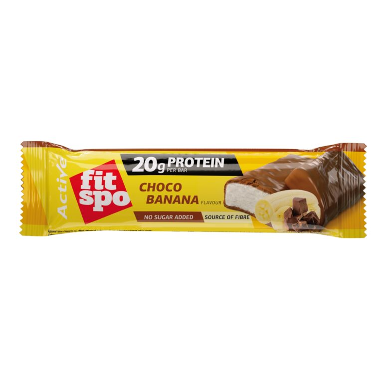 Protein Bar FitSpo Active 20g Protein, Banana, 60g
