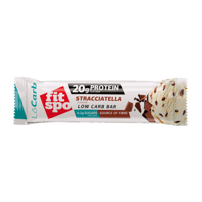 Protein Bar FitSpo Lo Carb, 20g Protein Stracciatella, 60g