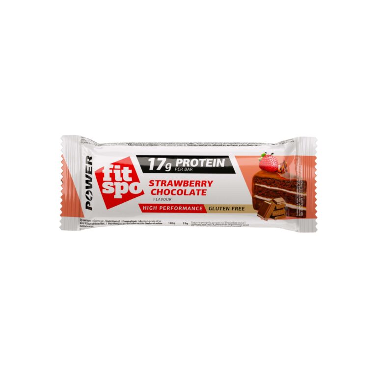 Protein Bar FitSpo Power 17g Protein, Strawberry Chocolate, 55g