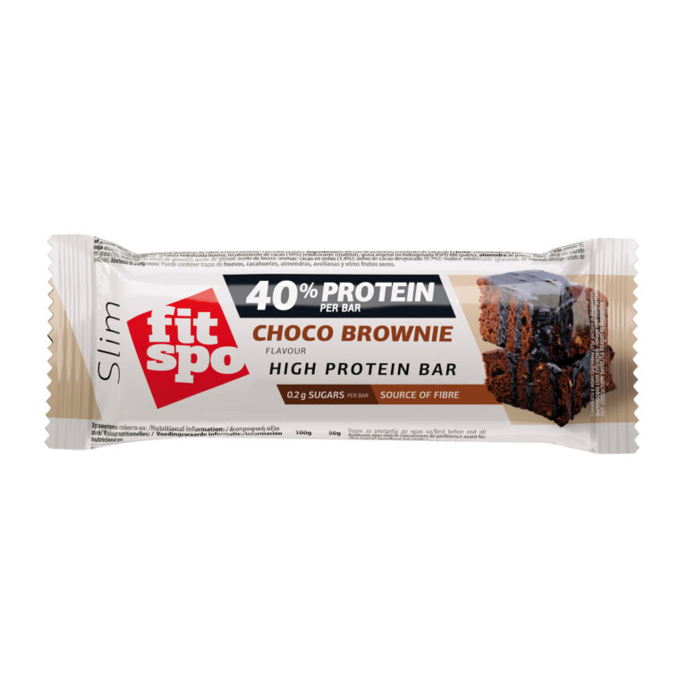 Protein Bar FitSpo Slim 40% Protein, Choco Brownie, 50g