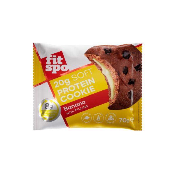 Protein Cookie FitSpo 20g Protein, Banana,70g