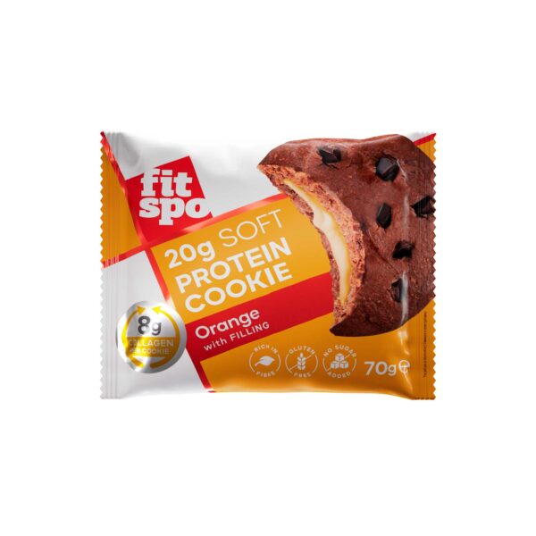 Protein Cookie FitSpo 20g Protein, Orange, 70g