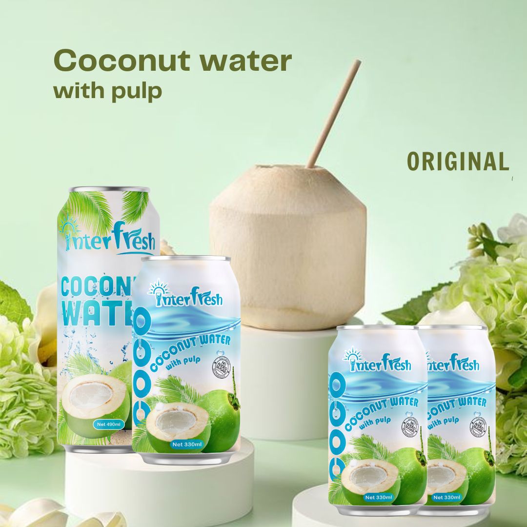 Pure Coconut Water No Added Sugar Can 330ml