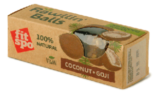Raw Vegan Balls FitSpo Coconut And Goji Berry, 48g