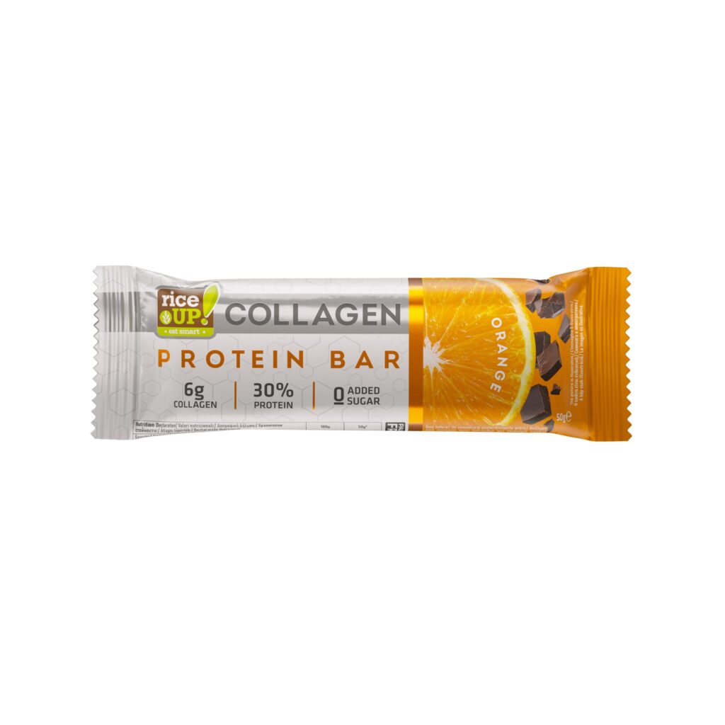 RiceUP! Collagen Protein Bar, Orange, 50g