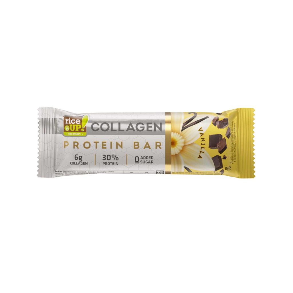 RiceUP! Collagen Protein Bar, Vanilla, 50g