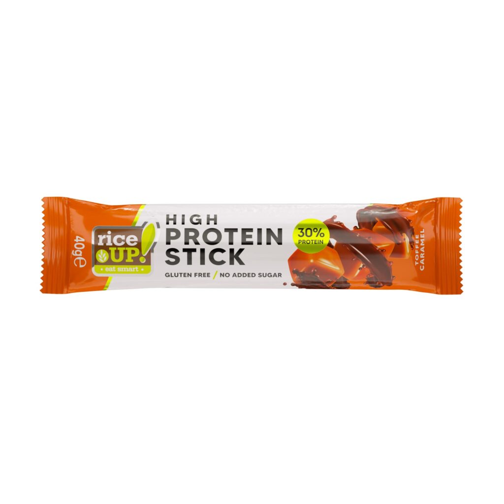RiceUP! Protein Stick Toffee Caramel, 40g