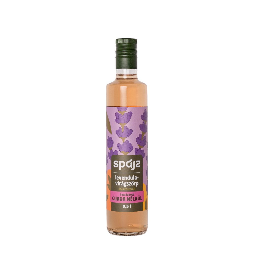 Spájz Sugar-Free Lavender Syrup With Sweetener 0,5 L