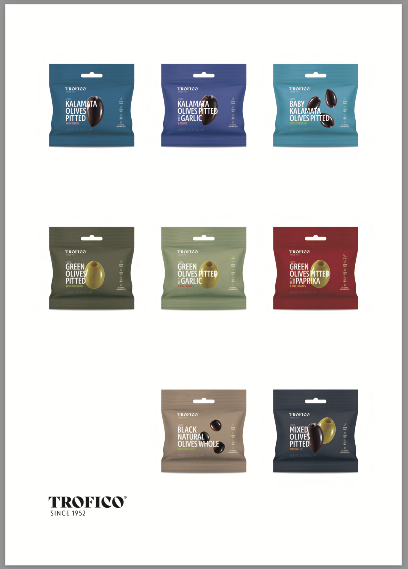 TROFICO Greek OLIVES SNACK