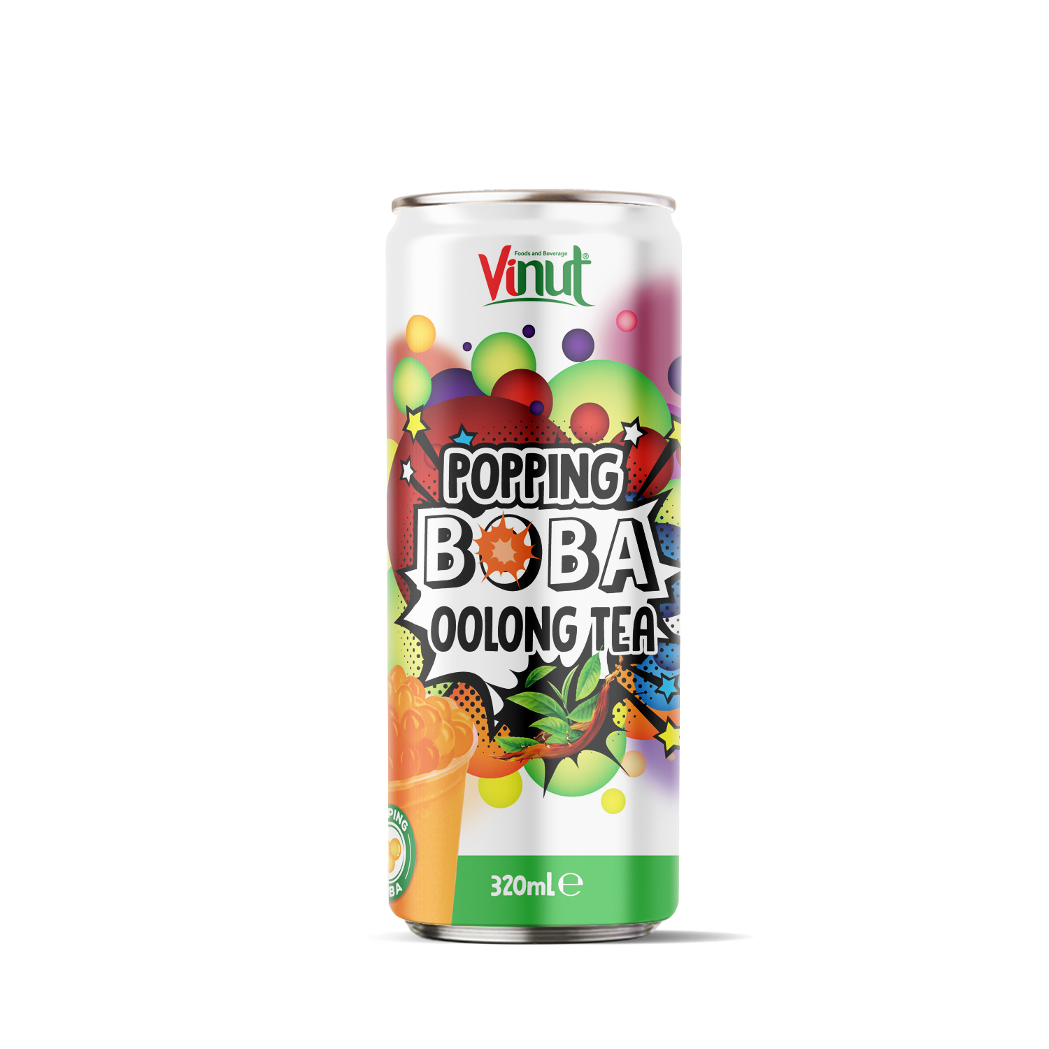 VINUT 320ml Popping Boba Oolong Tea Juice